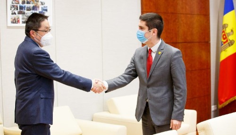 Mihail Popșoi a avut o întrevedere cu noul ambasador al Chinei în țara noastră